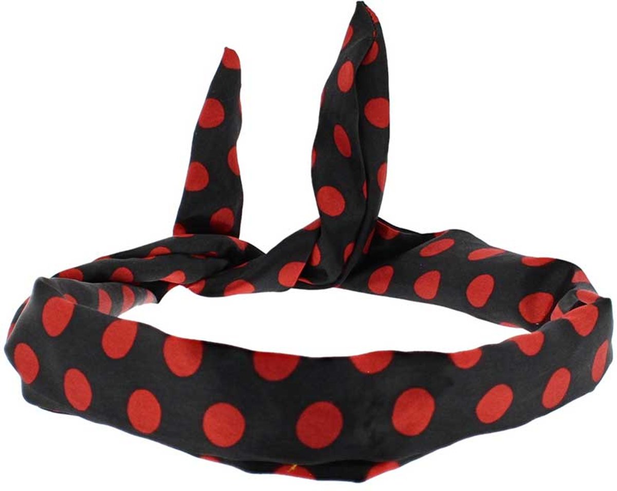 Zacs Alter Ego Ijzerdraad haarband Polka Dot Zwart